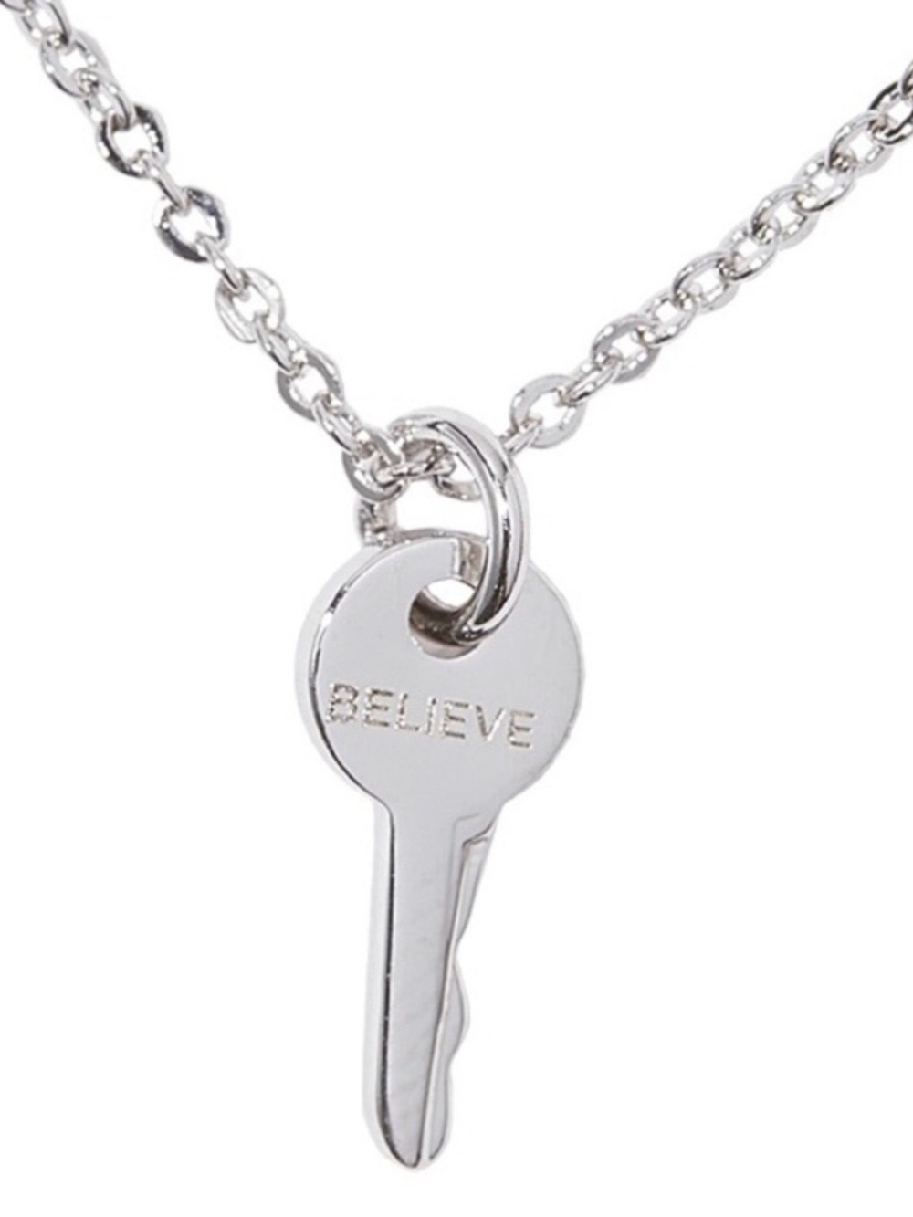 The Giving Keys Silver Mini Key Pendant Necklace - Silver
